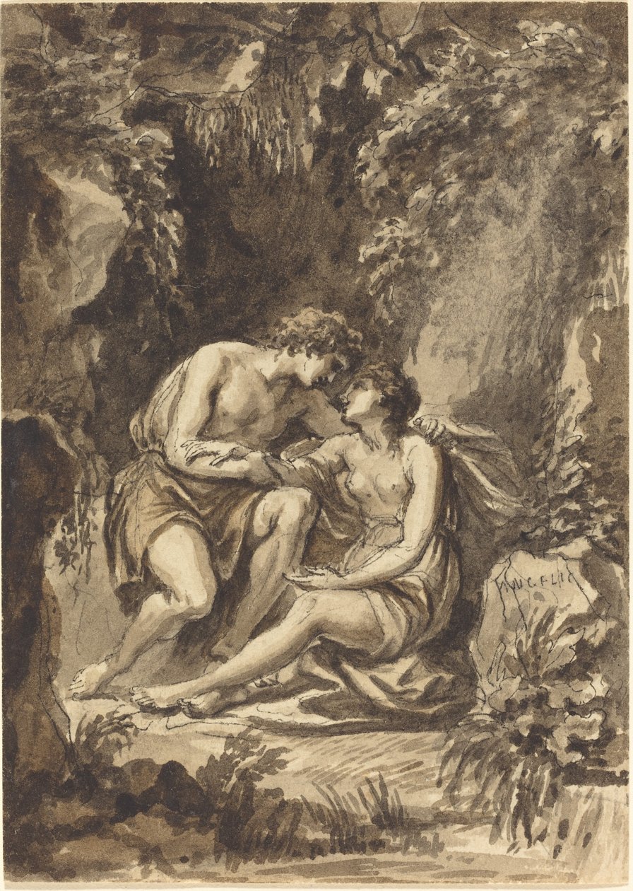 Angelica og Medoro af Giovanni Battista Cipriani