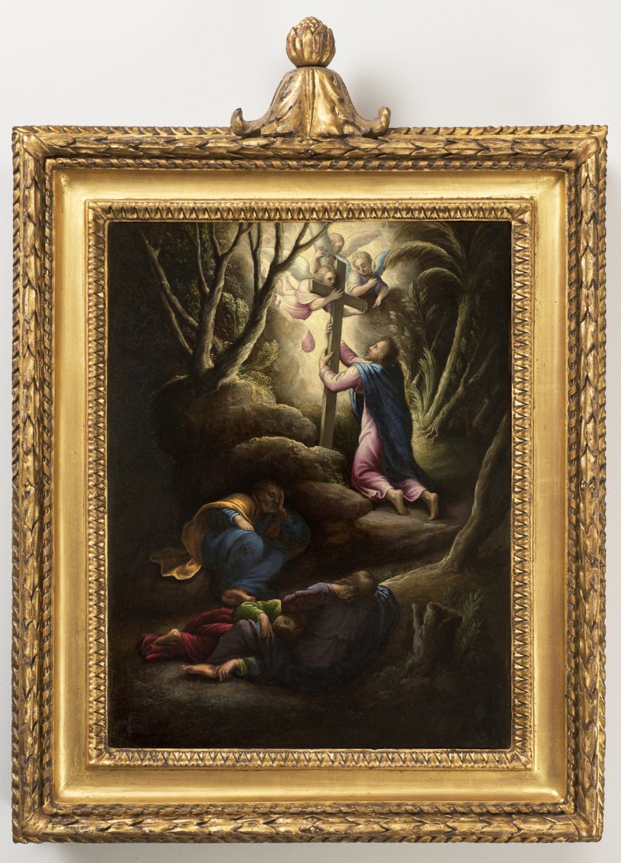 The Agony in the Garden, ca. 1595 (olie på kobber) af Giovanni Battista Cremonini