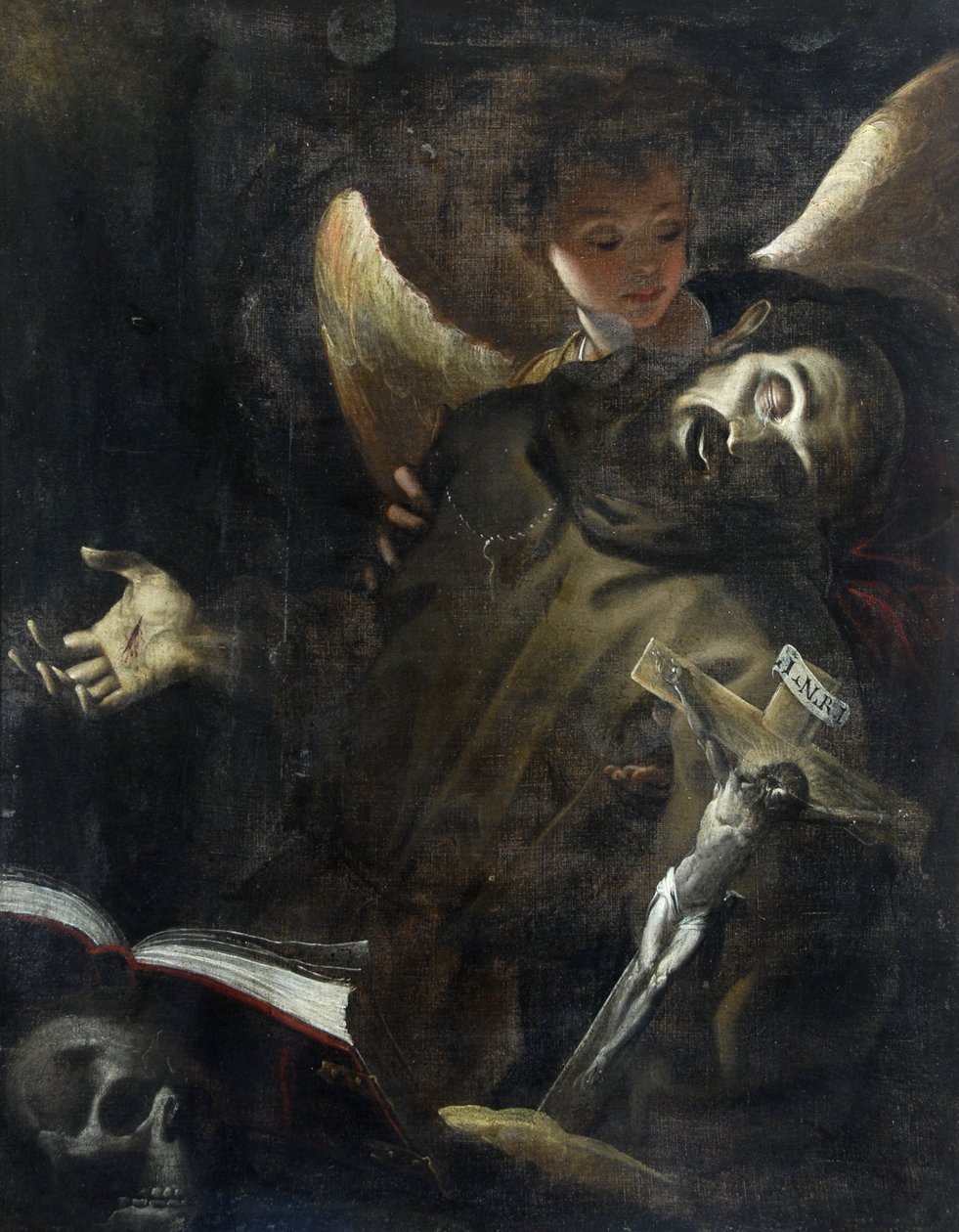 Sankt Frans i ekstase, ca. 1598 af Giovanni Battista Crespi