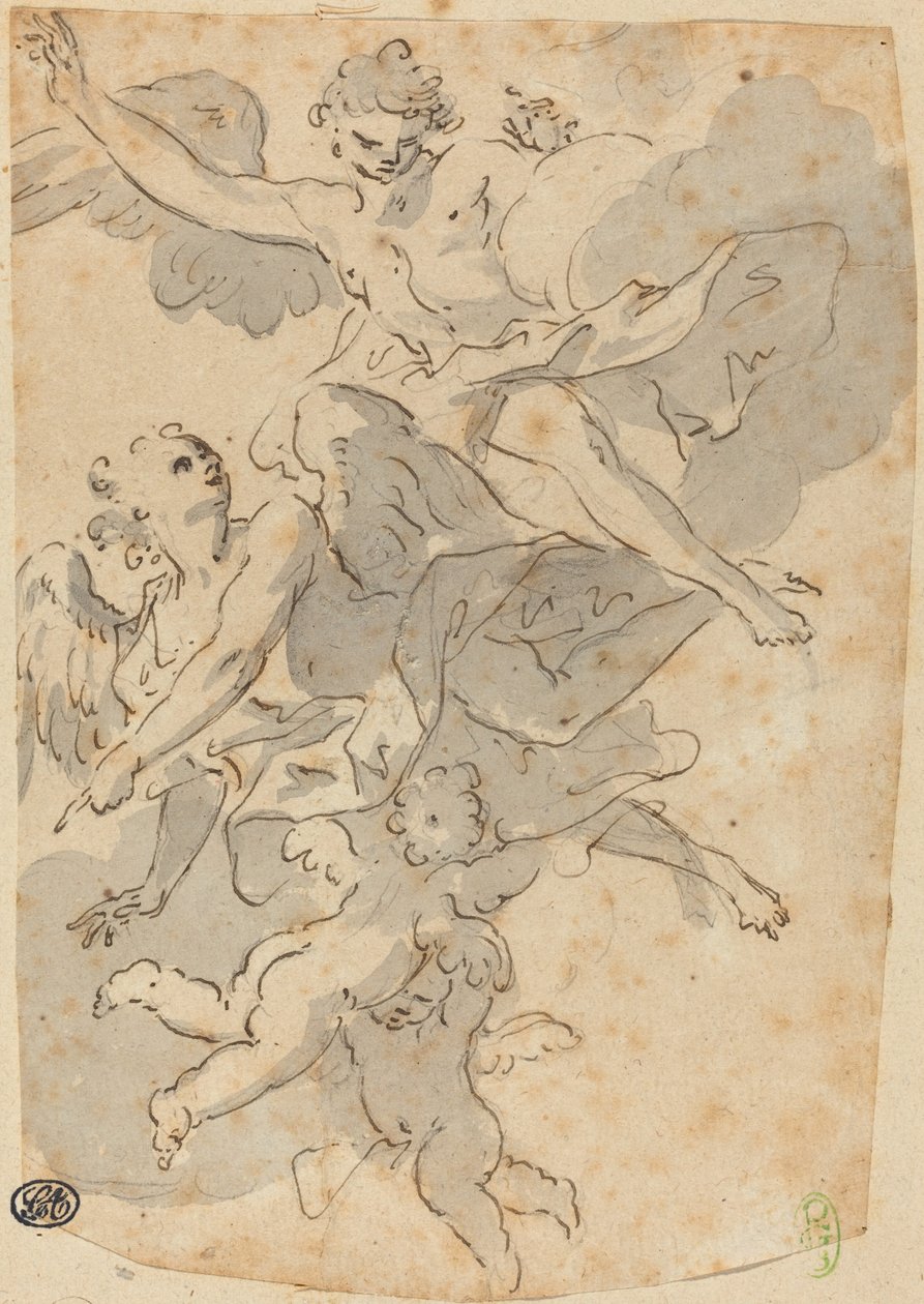 Engle og Putti af Giovanni Battista Crosato