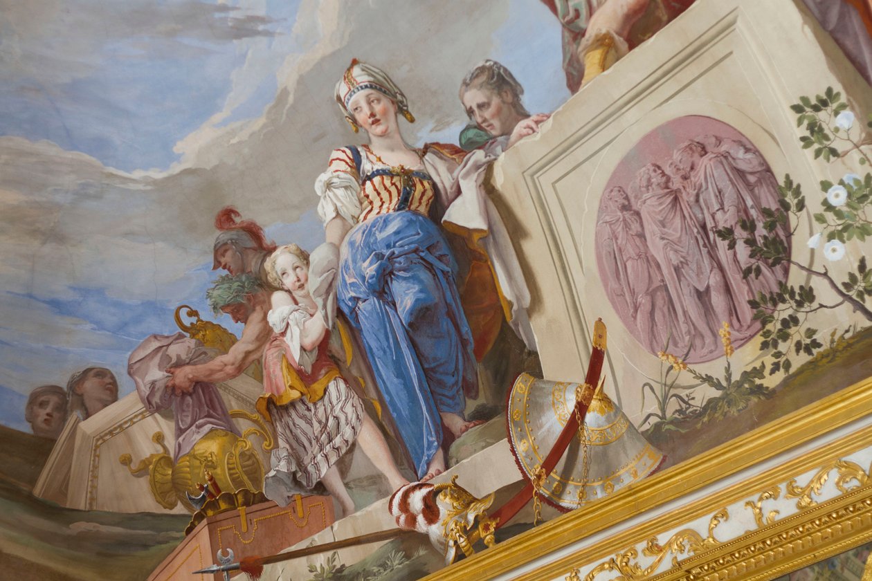 Offeret af Iphigenia (Sacrificio di Ifigenia), detaljer af Giovanni Battista Crosato