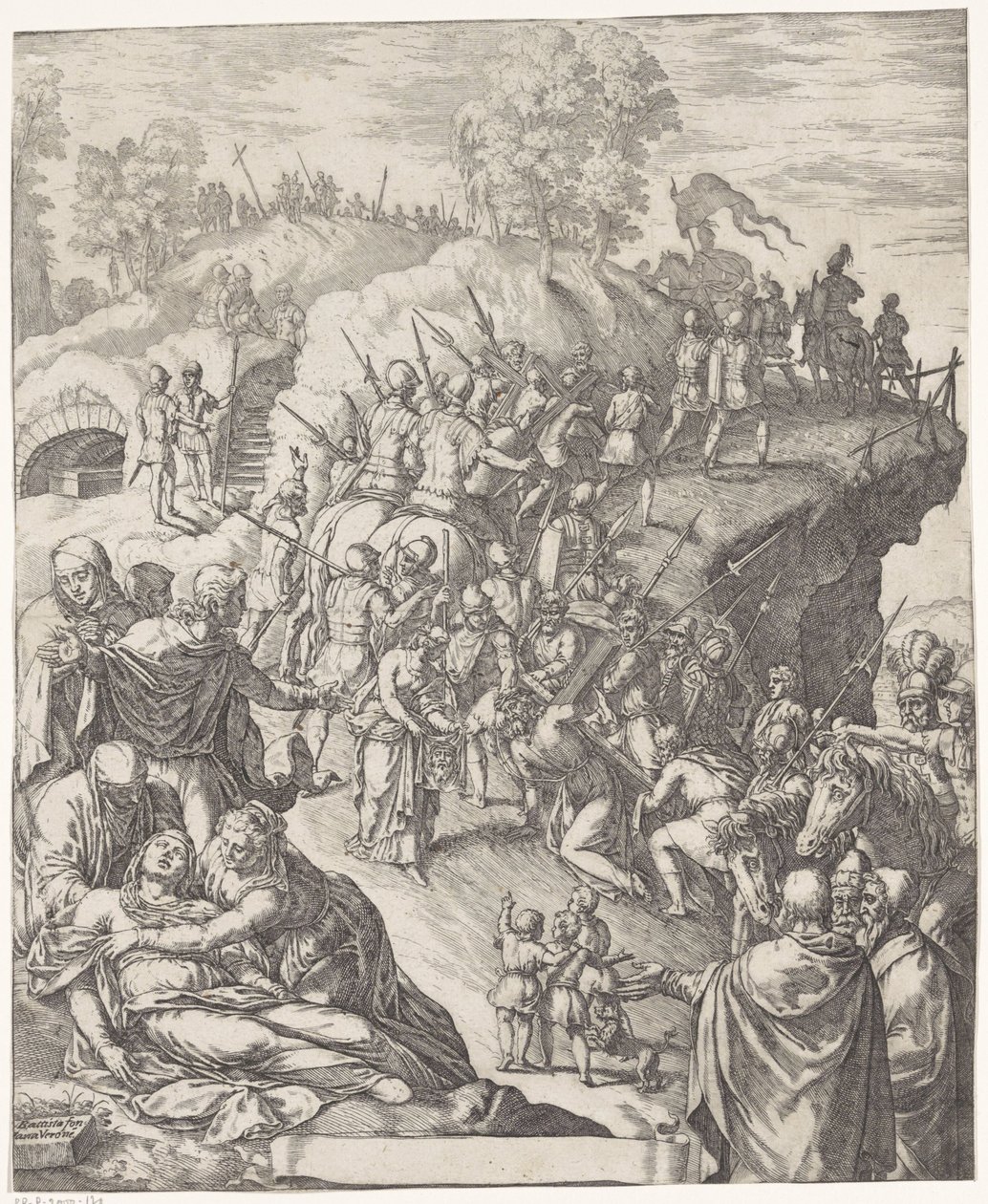 Bærelsen af ​​korset af Giovanni Battista Fontana