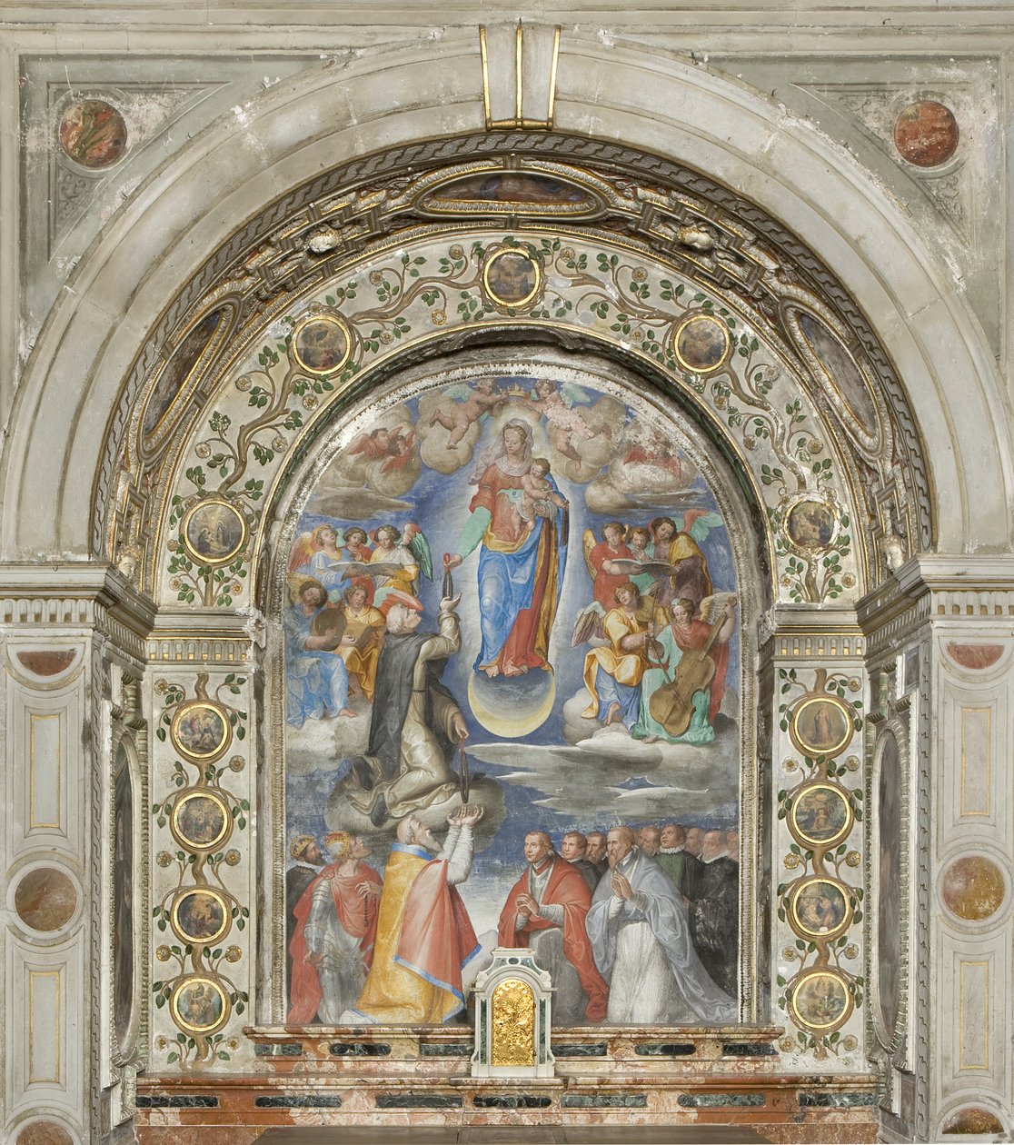 Vor Frue af rosenkransen, ca. 1615 af Giovanni Battista Maganza