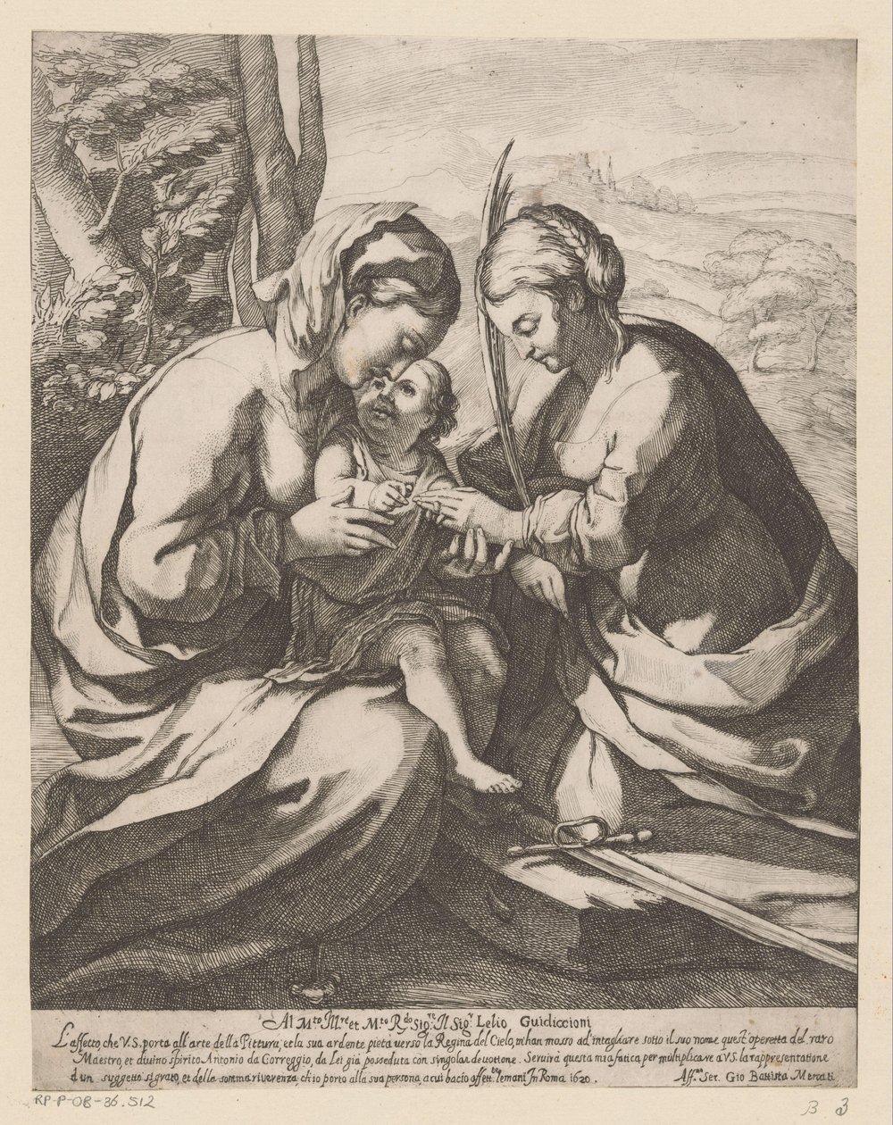 Sankt Catherines mystiske ægteskab af Giovanni Battista Mercati