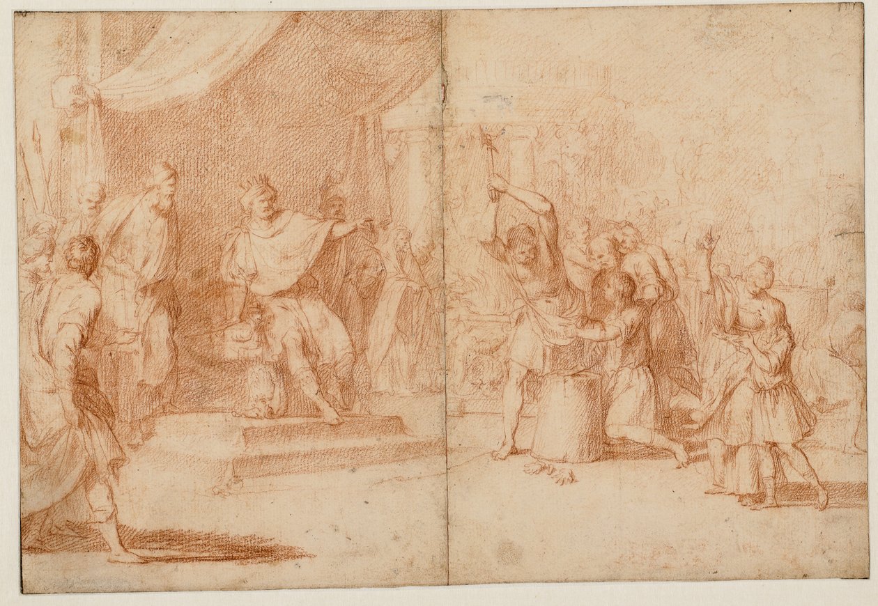 Sankt Maris og Martha af Persiens og deres sønners martyrium af Giovanni Battista Mercati