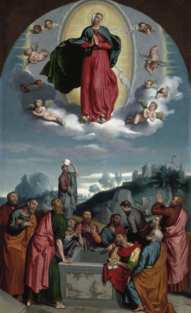 Jomfruens antagelse af Giovanni Battista Moroni