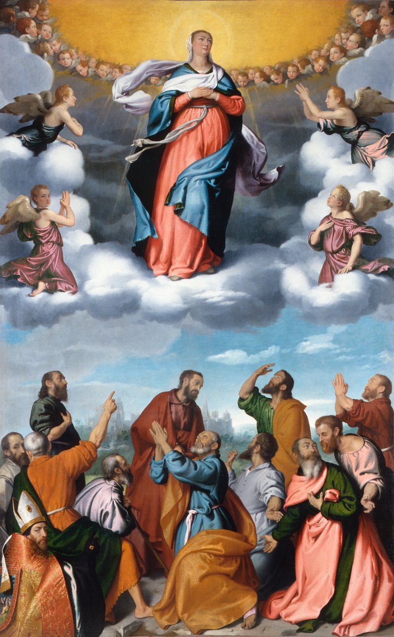 Jomfruens antagelse af Giovanni Battista Moroni