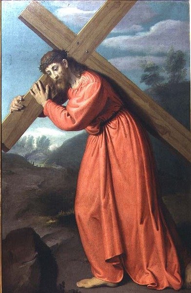Kristus bærer korset, ca. 1565 af Giovanni Battista Moroni