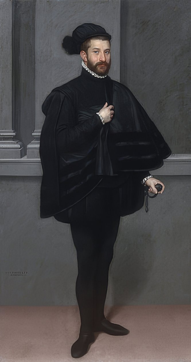 Ridderen i sort. 1567 af Giovanni Battista Moroni
