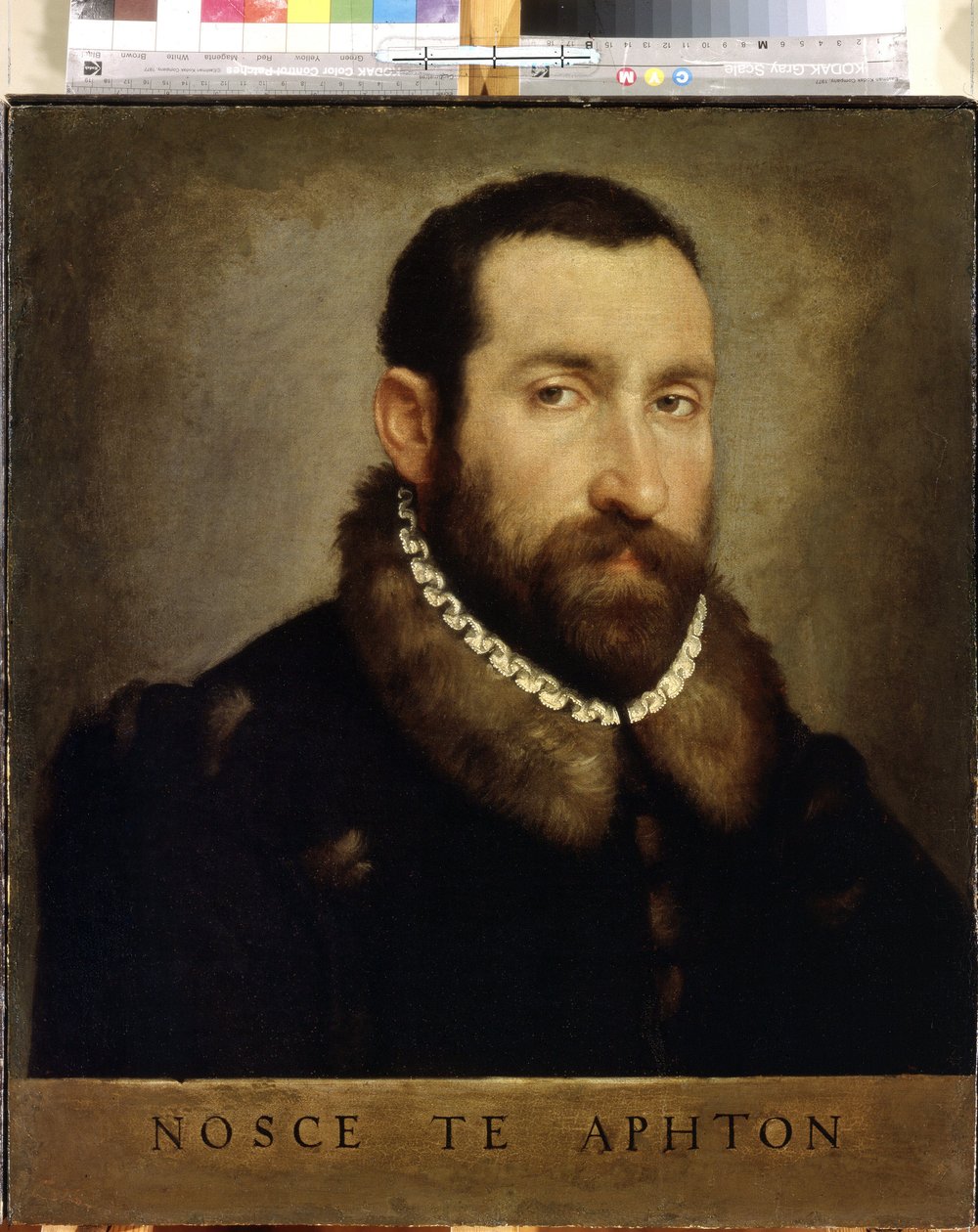 Portræt af en mand. Portræt af en mand. Maleri af Giovan Battista Moroni (1520/25-1578), ca. 1560. Italiensk kunst, renæssance. Olie på lærred. Eremitagemuseet, Sankt Petersborg af Giovanni Battista Moroni
