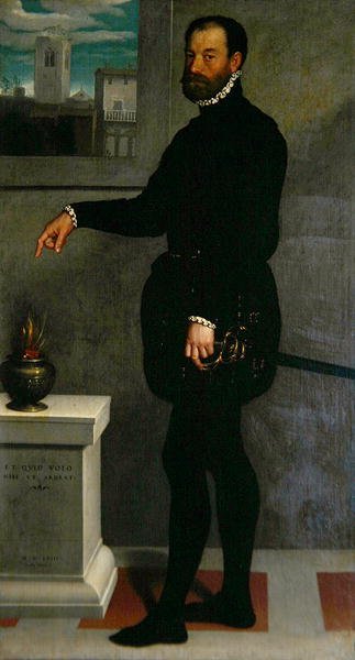 Portræt af grev Secco Suardo af Giovanni Battista Moroni