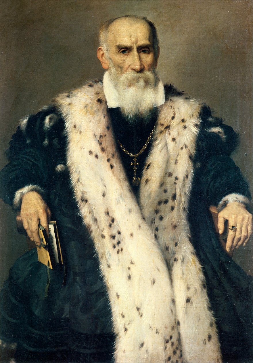 Portræt af Gian Gerolamo Albani, af Giovanni Battista Moroni (ca 1525-1578), olie på lærred af Giovanni Battista Moroni
