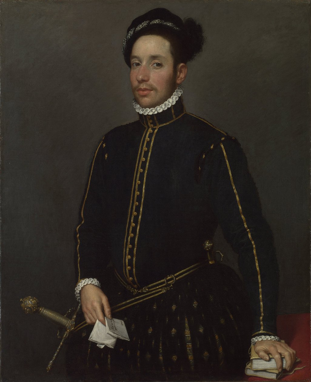 Portræt af en gentleman The Gentle Knight, ca. 1565 af Giovanni Battista Moroni