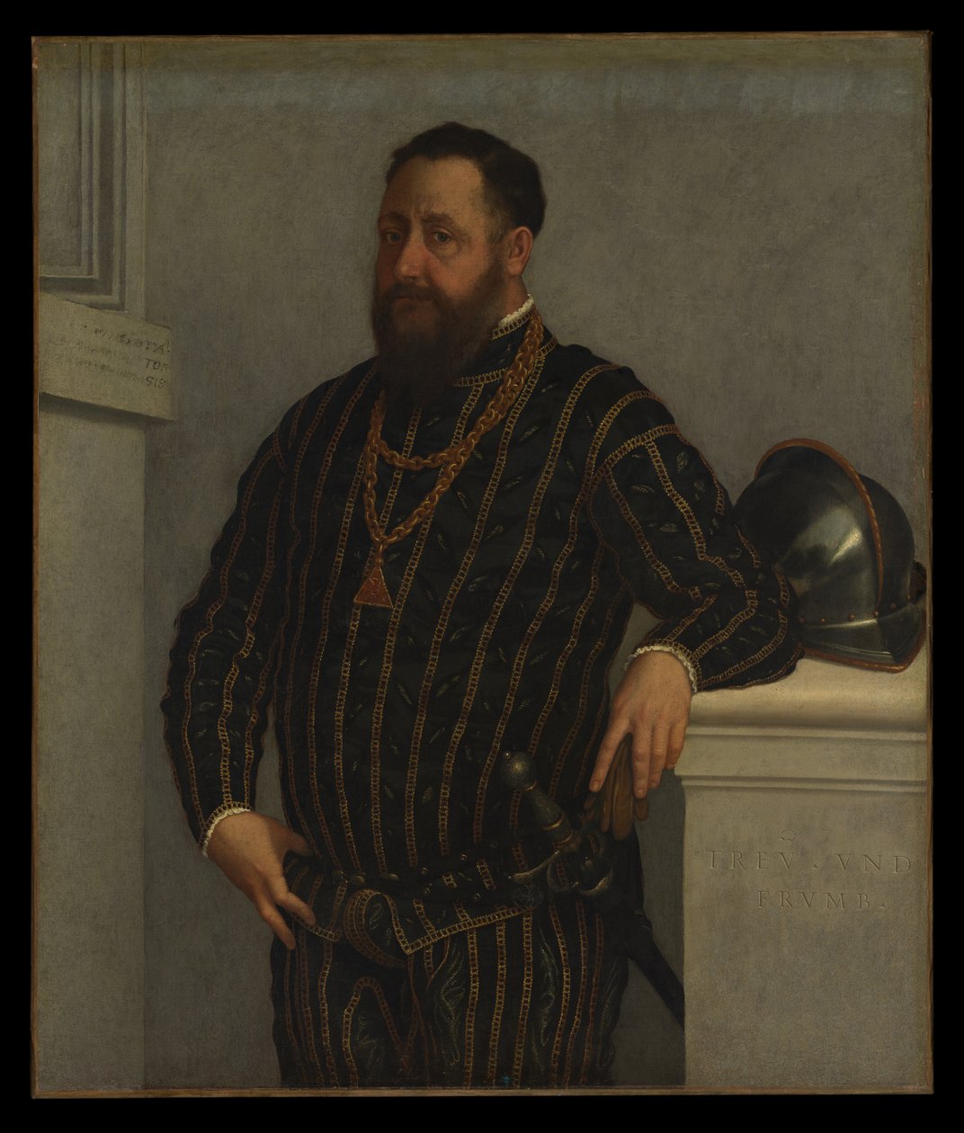 Portræt af en mand af Giovanni Battista Moroni