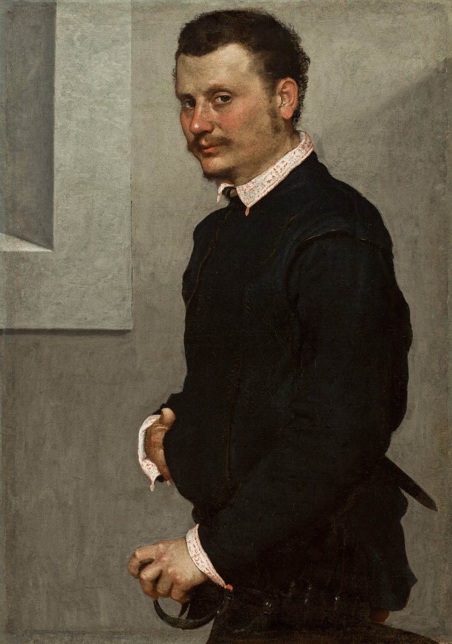 Portræt af en mand, c.1520-24 af Giovanni Battista Moroni
