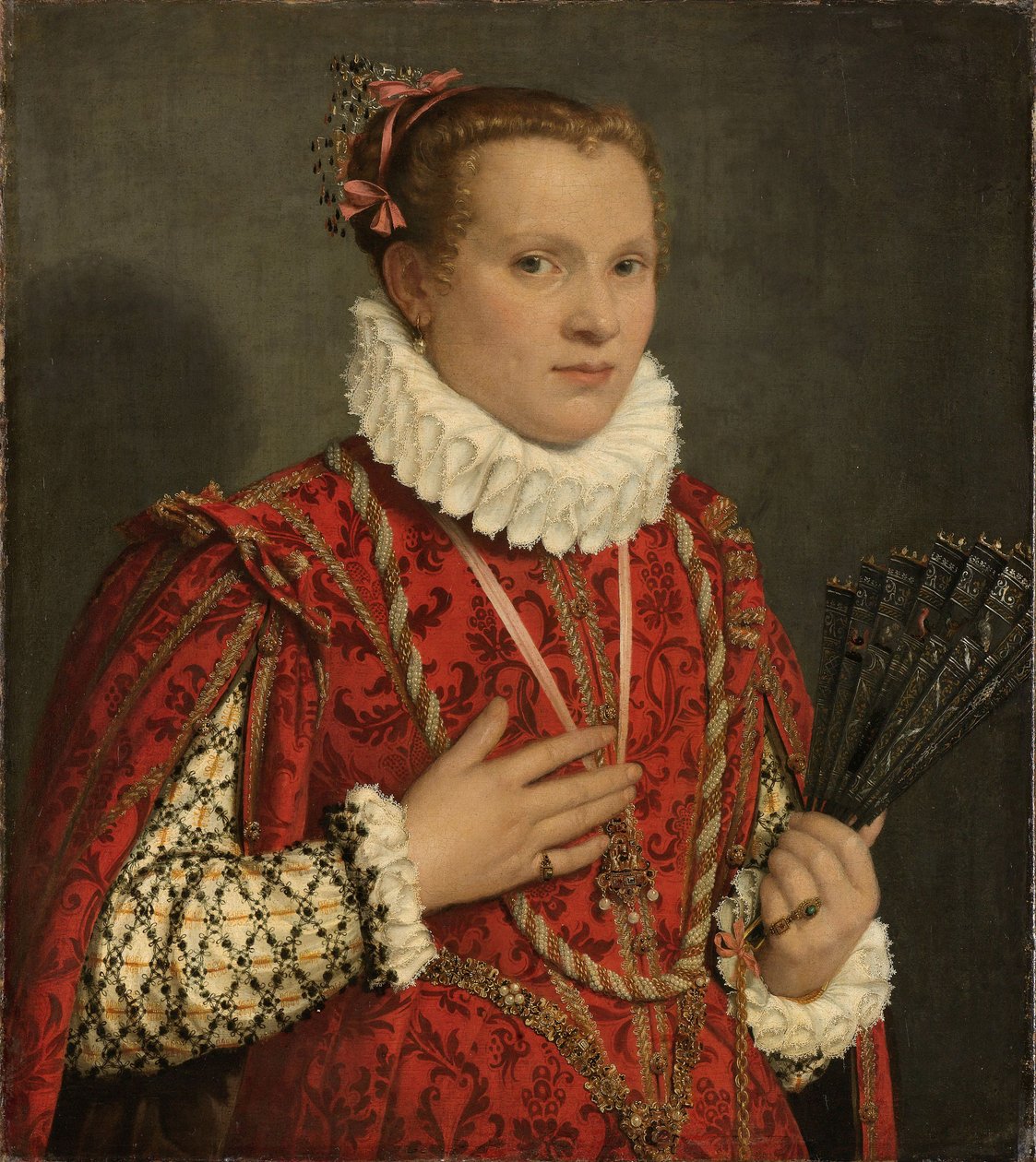 Portræt af en ung kvinde af Giovanni Battista Moroni