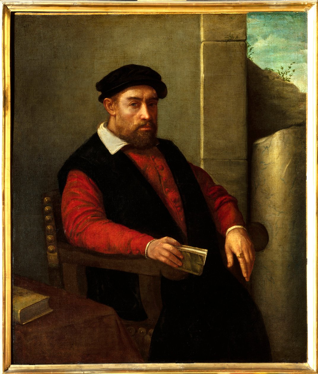 Formodet portræt af Francois Rabelais (1494-1553), fransk forfatter og læge. Maleri af Giovanni Battista Moroni (1525-1578) af Giovanni Battista Moroni
