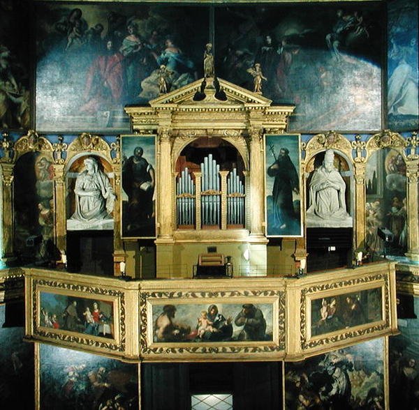 Udsigt over orglet, 1615 af Giovanni Battista Novello