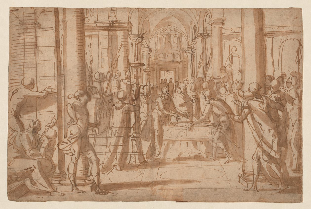 Præsentation af Liget af Sankt Antoninus af Firenze af Giovanni Battista Paggi