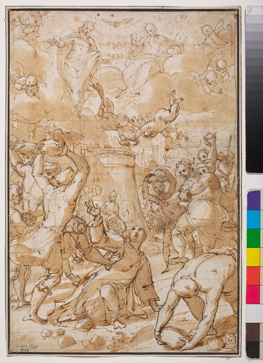 Steningen af St. Stephen, begyndelsen af det 17. århundrede af Giovanni Battista Paggi