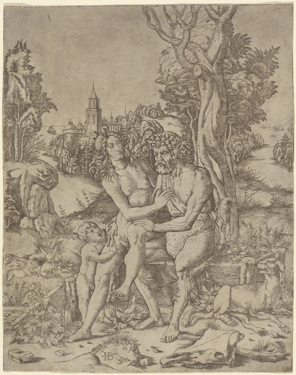 Faun Familie af Giovanni Battista Palumba