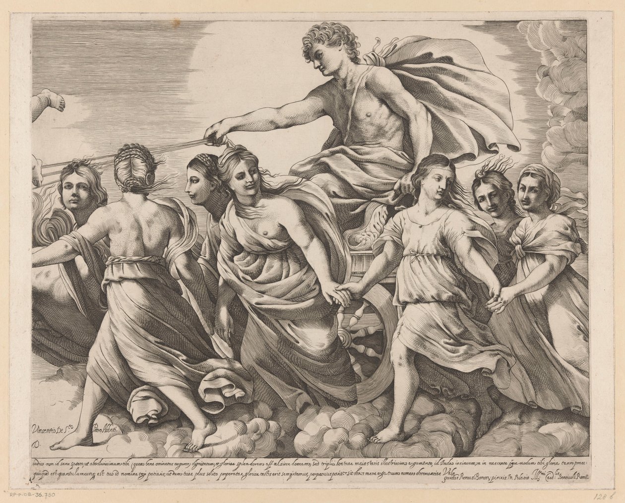 Apollo og Aurora (højre del) af Giovanni Battista Pasqualini