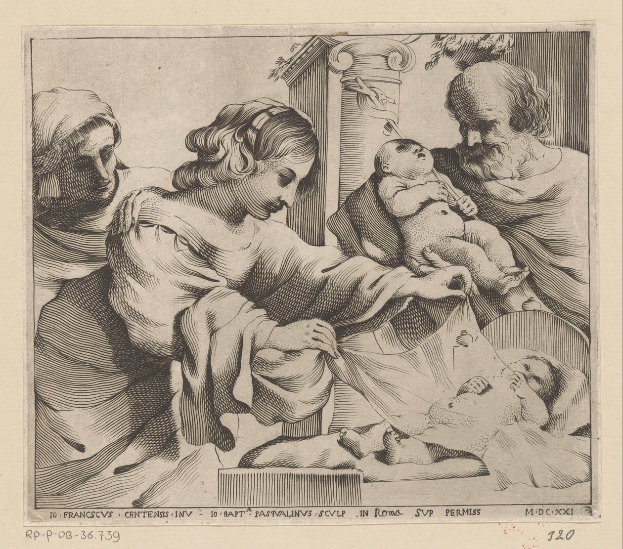 Hellig Familie med Anna og den unge Johannes Døberen af Giovanni Battista Pasqualini