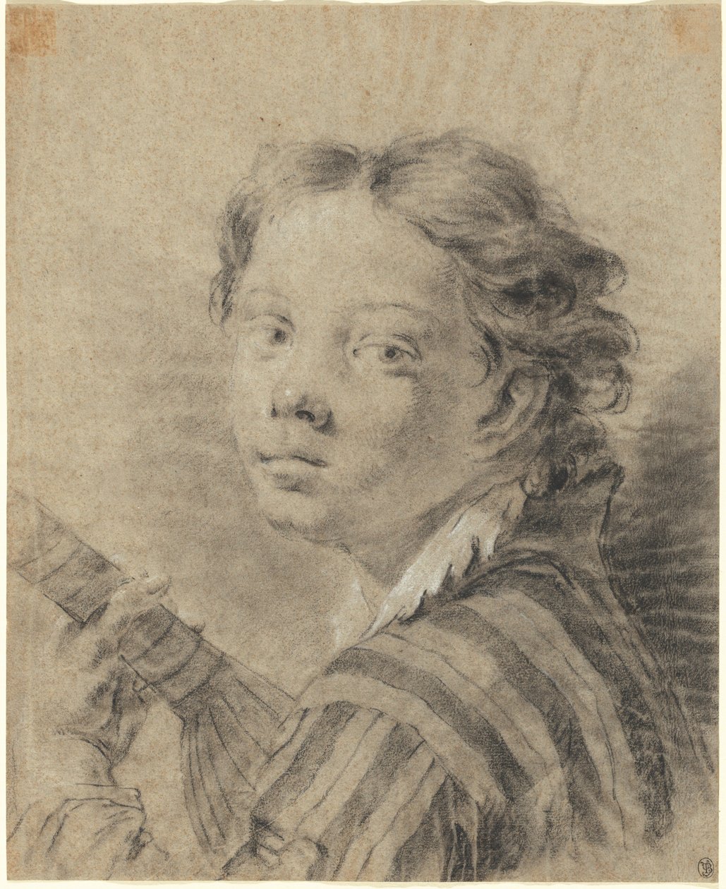 En dreng med en lut af Giovanni Battista Piazzetta