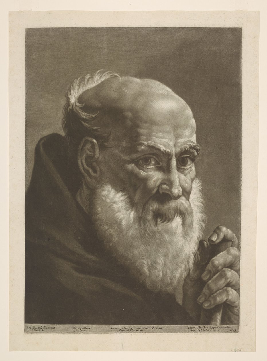 Den skæggede munk af Giovanni Battista Piazzetta
