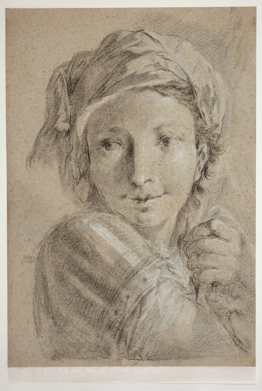 Hoved af en ung soldat af Giovanni Battista Piazzetta