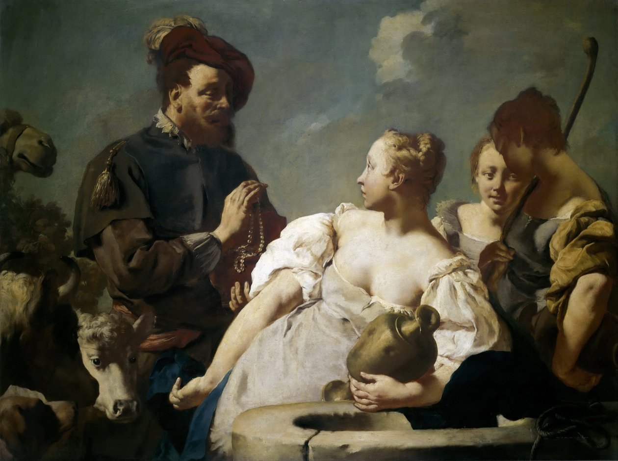 Rebecca ved Brønden, ca. 1740. af Giovanni Battista Piazzetta