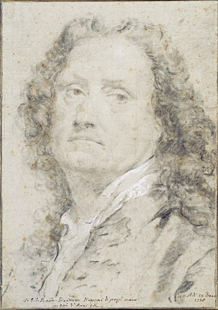 Selvportræt, 1735 af Giovanni Battista Piazzetta