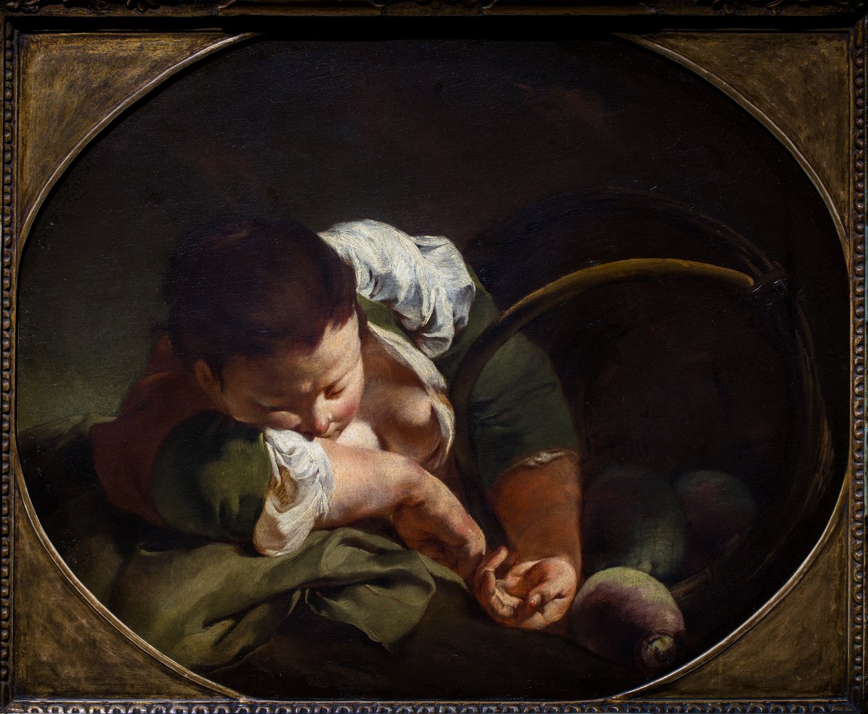 Sovende bondepige af Giovanni Battista Piazzetta