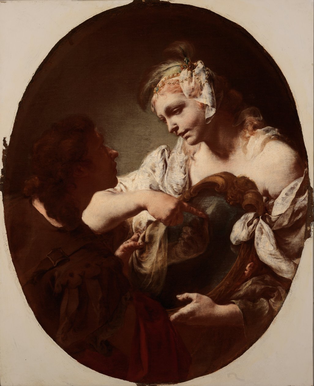The Magic Mirror, begyndelsen af det 18. århundrede af Giovanni Battista Piazzetta