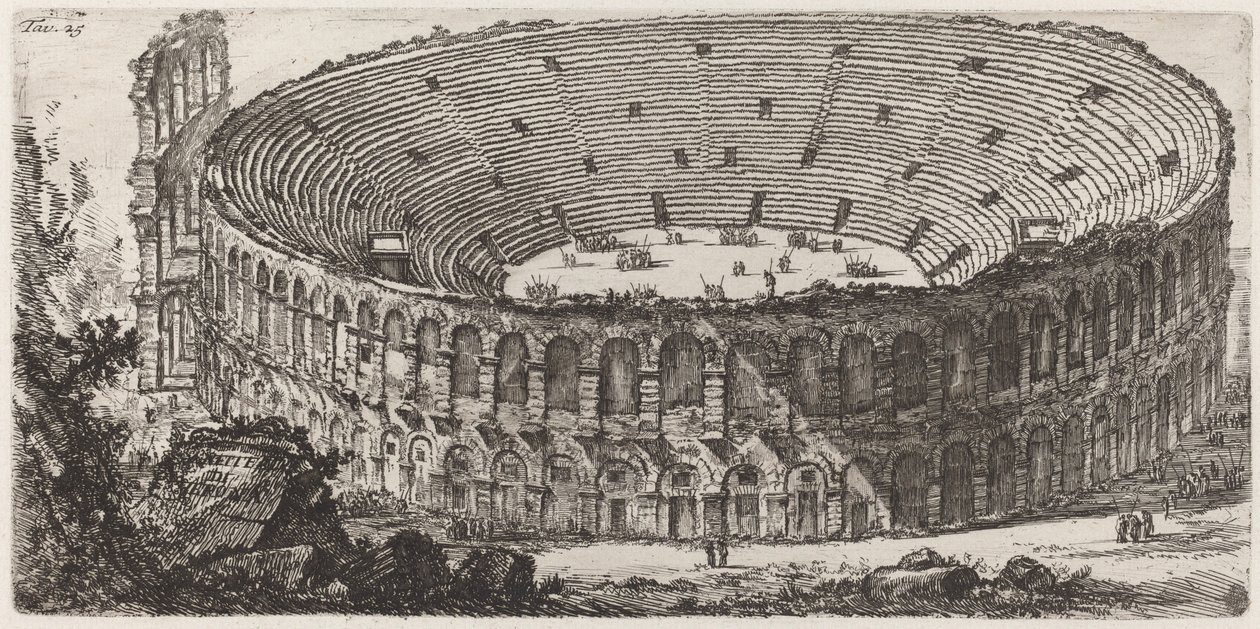 Verona amfiteater af Giovanni Battista Piranesi
