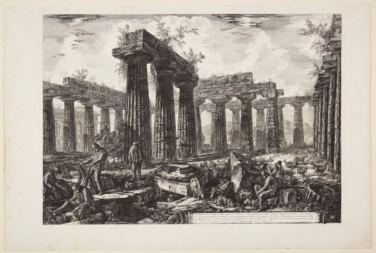 Endnu en udsigt over resterne af det såkaldte Collegio degli Anfizioni [...] af Giovanni Battista Piranesi