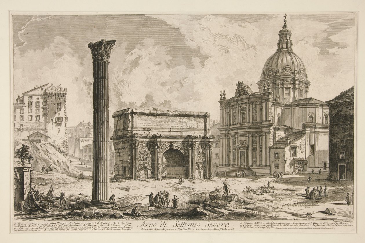 Septimius Severus-buen, fra Vedute di Roma af Giovanni Battista Piranesi