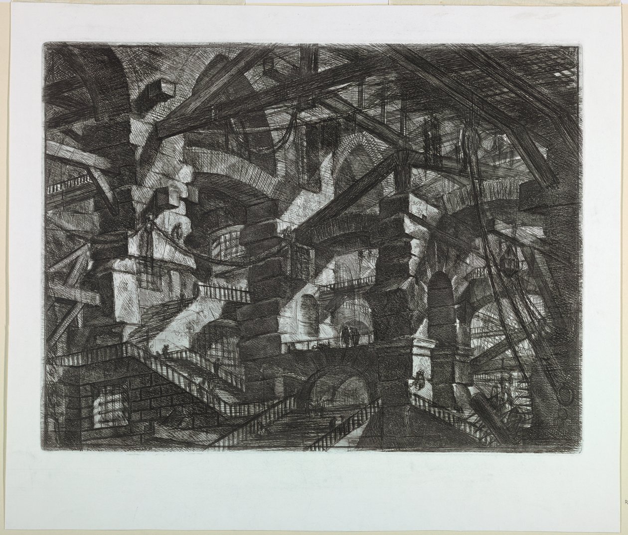 Carceri-serien, plade XIV af Giovanni Battista Piranesi