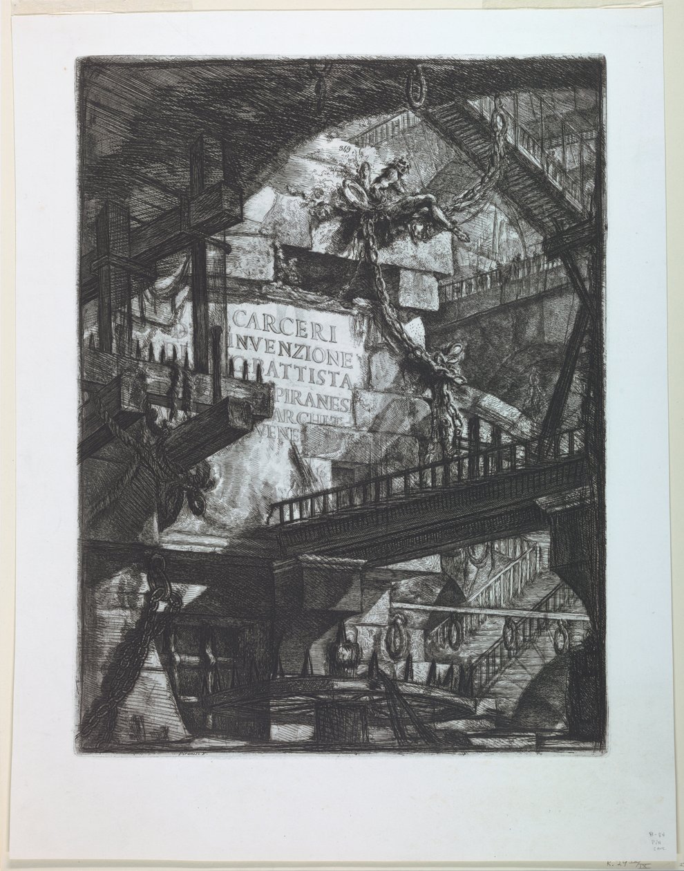 Carceri-serien, titelside af Giovanni Battista Piranesi