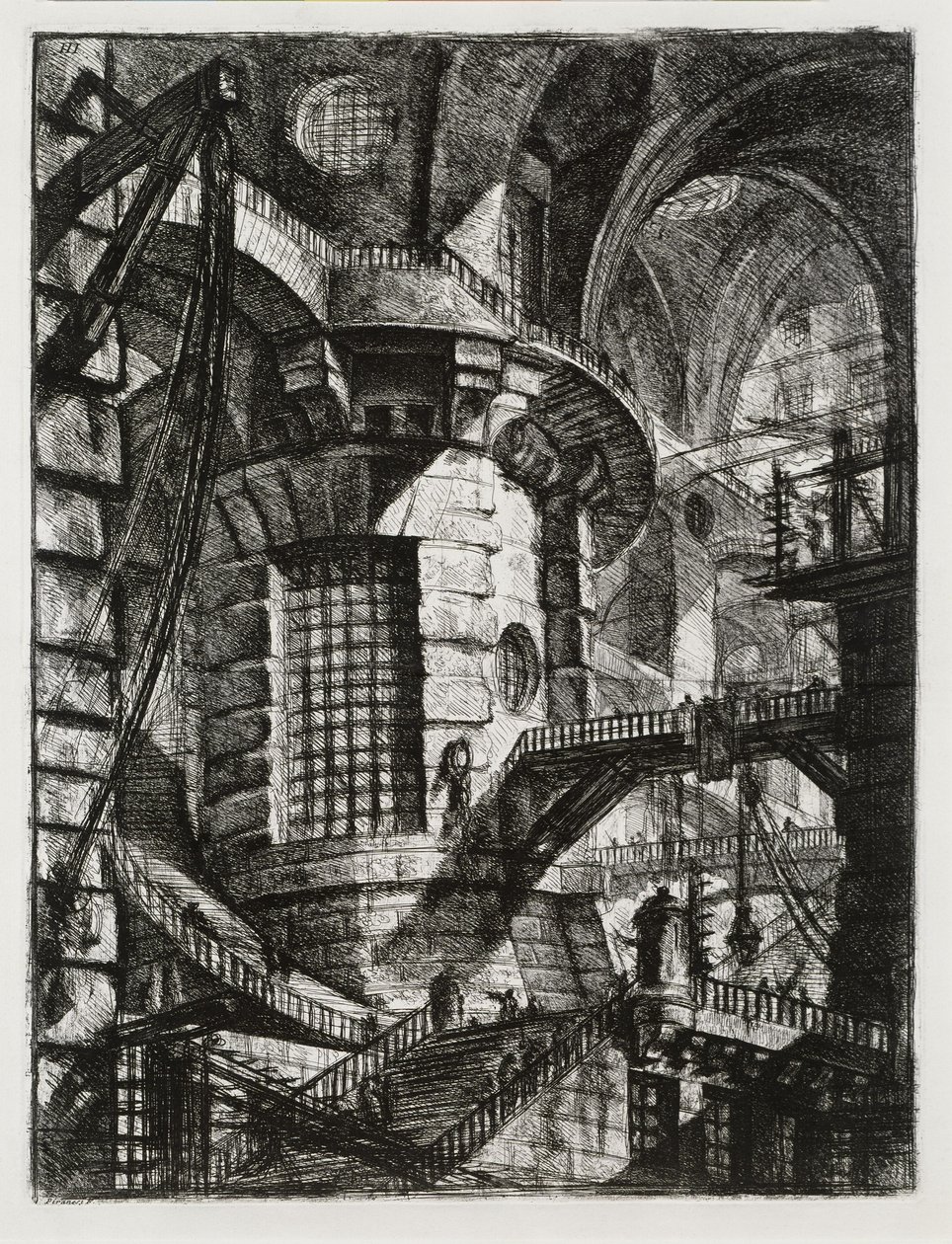Fiktive fængsler: Cylindrisk tårn af Giovanni Battista Piranesi