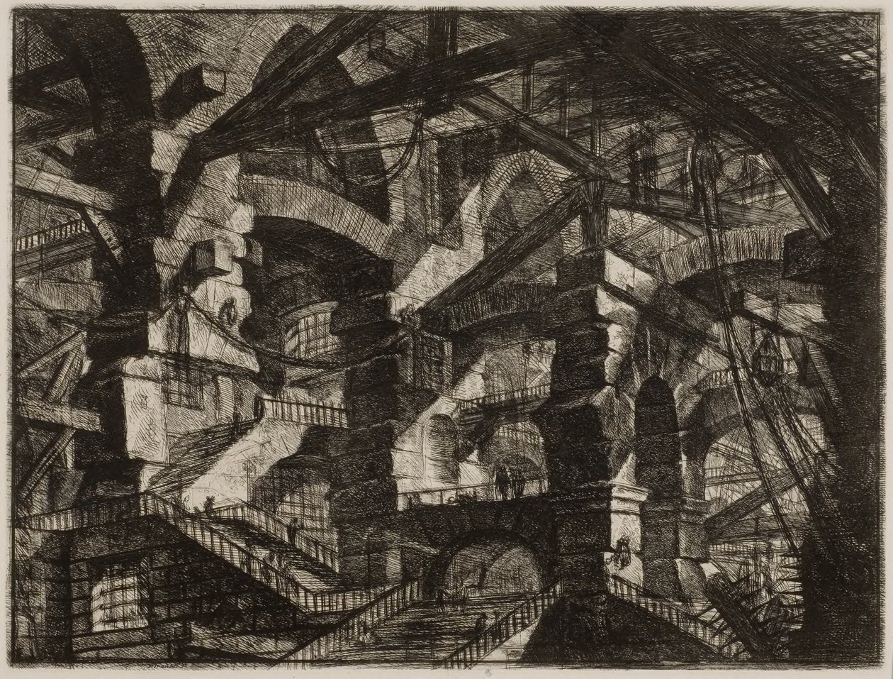 Fantastiske fængsler XIV af Giovanni Battista Piranesi