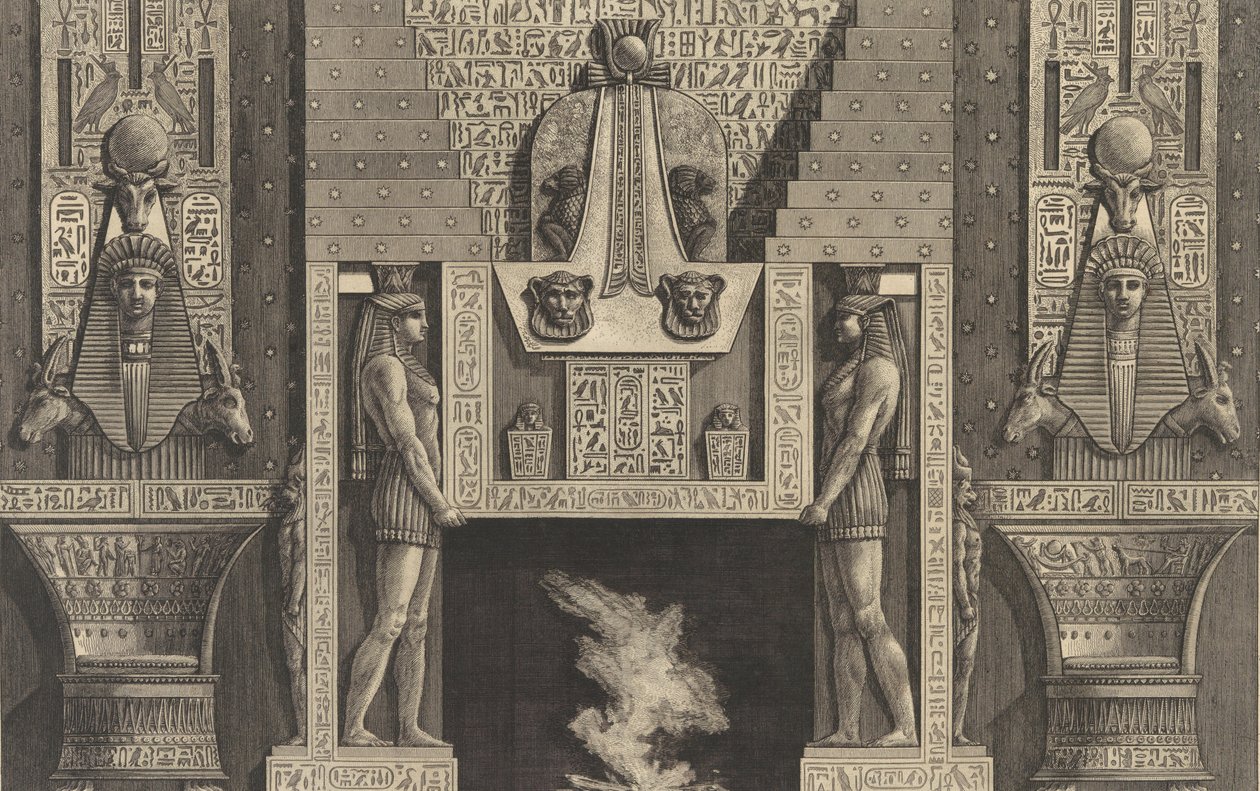 Skorstensstykke i egyptisk stil..., 1769. af Giovanni Battista Piranesi