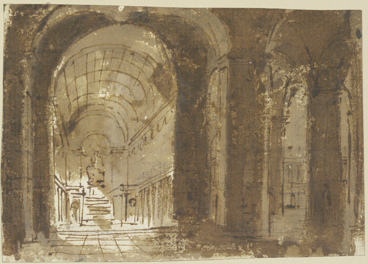 Kirkeinteriør af Giovanni Battista Piranesi