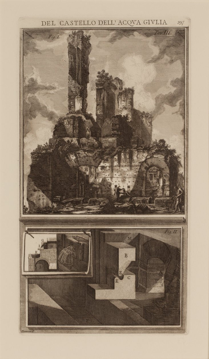 Vedrørende Fontænehovedet af Acqua Giulia, Del Castello dell 