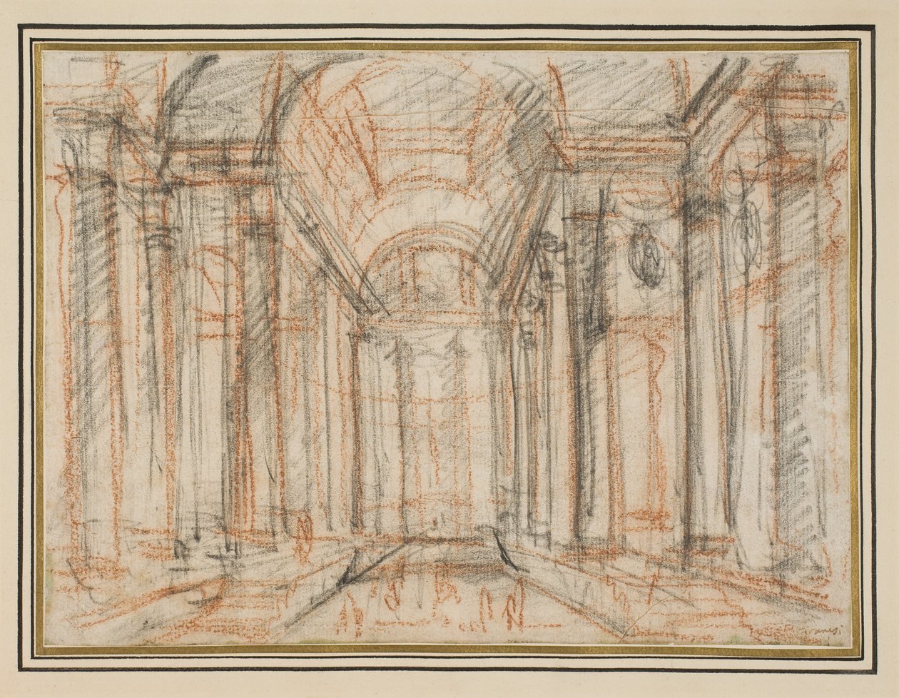Fantasy baseret på Pantheons veranda af Giovanni Battista Piranesi