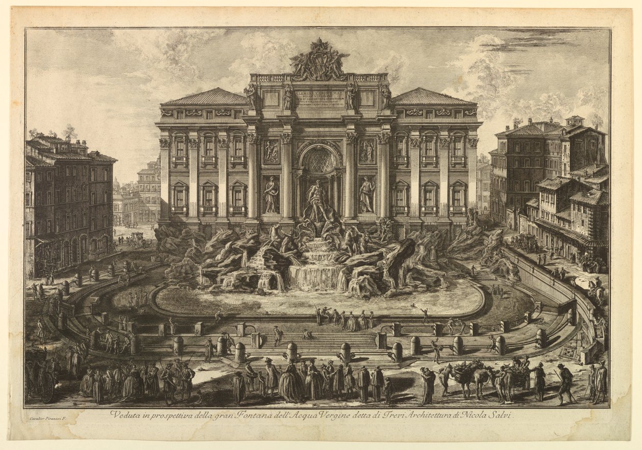 Trevi-fontænen af Giovanni Battista Piranesi