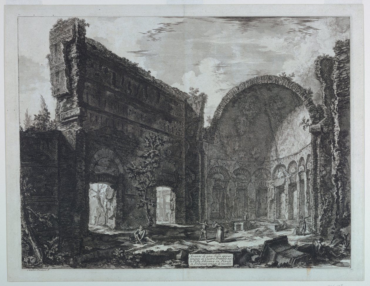 Hadrians villa nær Tivoli, "Udsigten over Rom" (1748-1778) af Giovanni Battista Piranesi