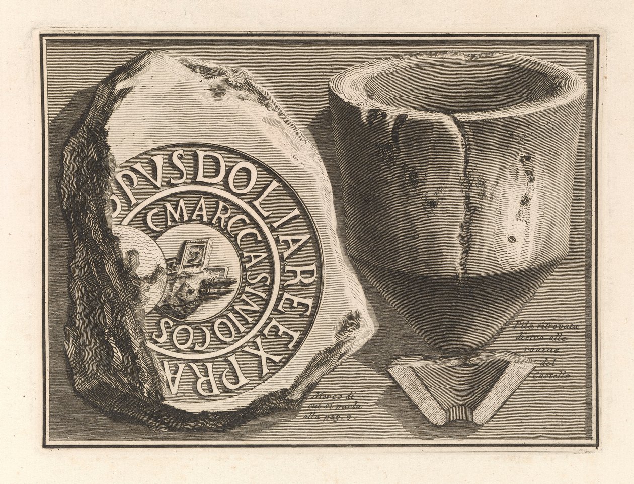 Ruinerne af slottet af Giovanni Battista Piranesi