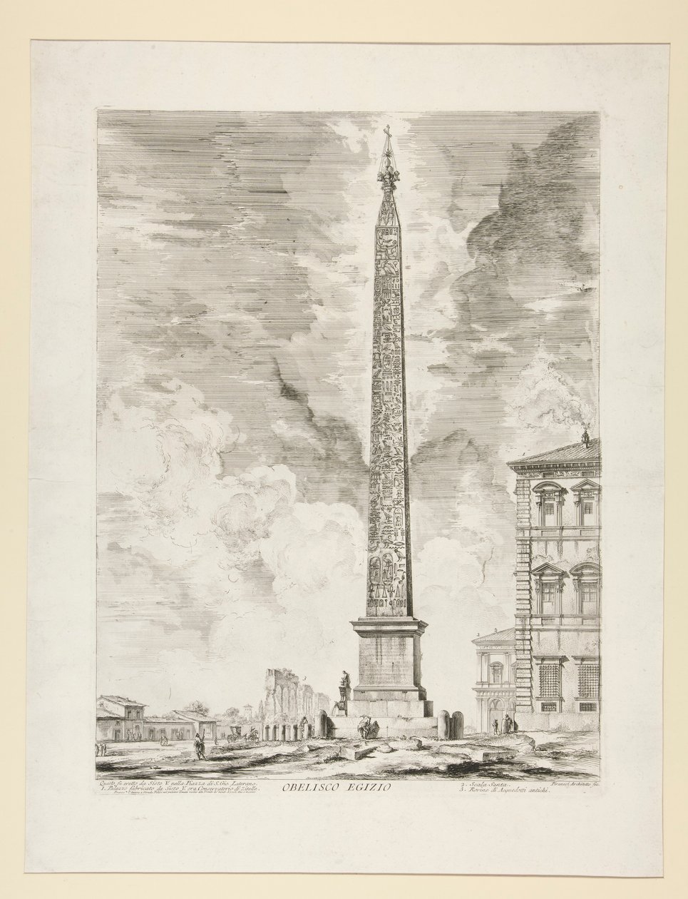 Egyptisk Obelisk, fra Udsigt over Rom af Giovanni Battista Piranesi