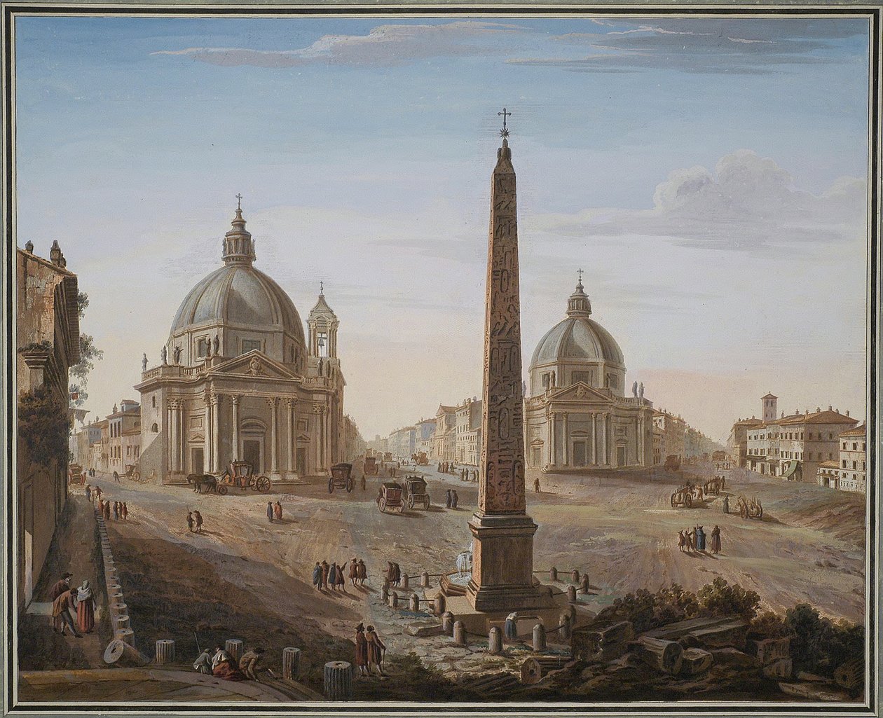 Piazza del Popolo, Rom af Giovanni Battista Piranesi